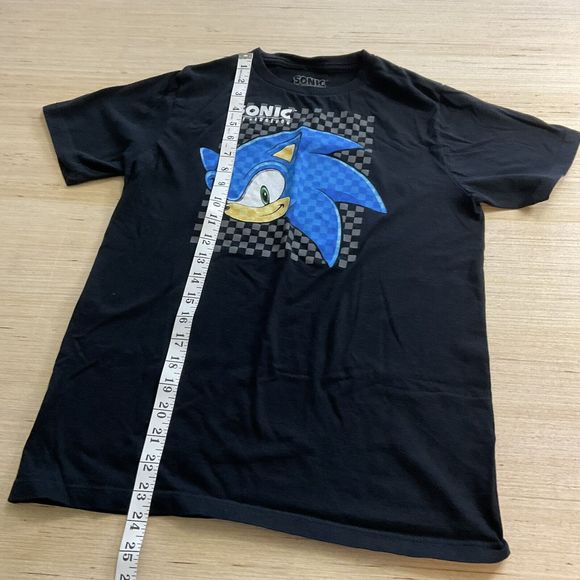 Sonic The Hedgehog Boys' Supersonic Speedster Checked Character T-Shirt XL /XLT - Picture 4 of 5
